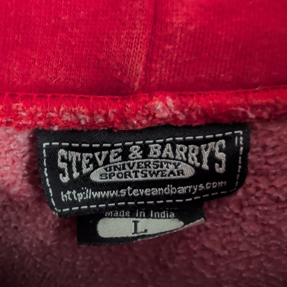 Ohio State Buckeyes Football NCAA Steve & Berry's Pullover Hoodie Red Size L - Picture 6 of 8